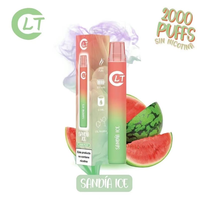 Vaper LT sin Nicotina Desechable Sandia Ice