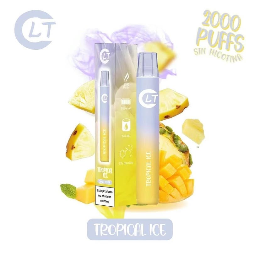 Vaper LT sin Nicotina Desechable Tropical Ice