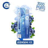 Vaper sin nicotina desechable LT arandano ice