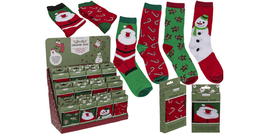 Calcetines con motivos navideños