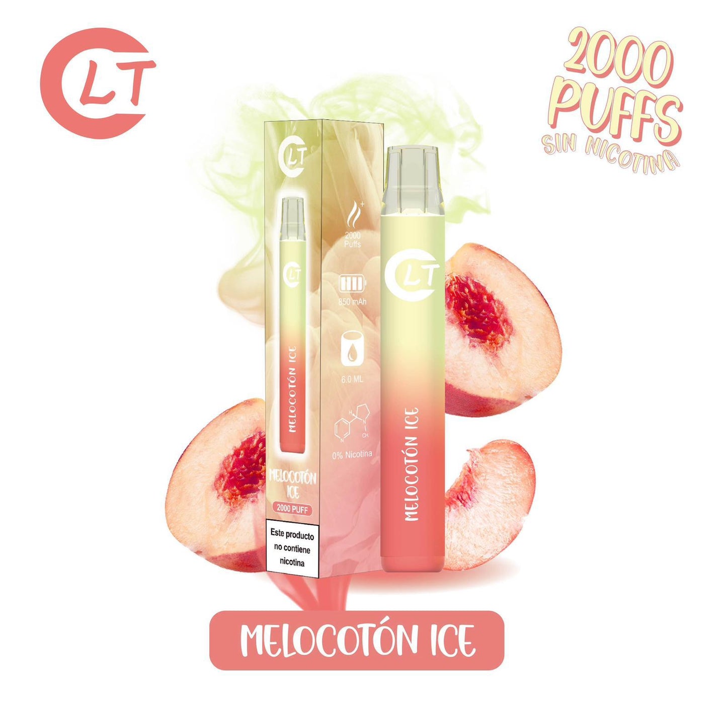 Vaper LT sin Nicotina Desechable Varios Sabores