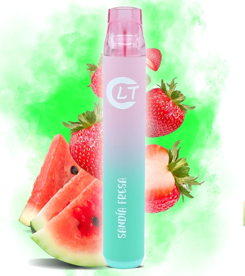 Vaper sin nicotina desechable sandia fresa