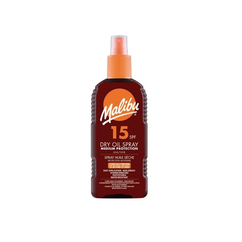 Dry Tanning Oil Spray MALIBU SPF 15 - 200 ml