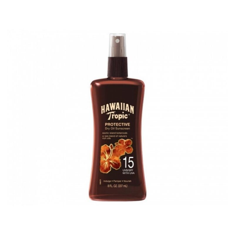 Aceite bronceador Protective Dry Spray Oil HAWAIIAN TROPIC SPF 15 - 200 ml