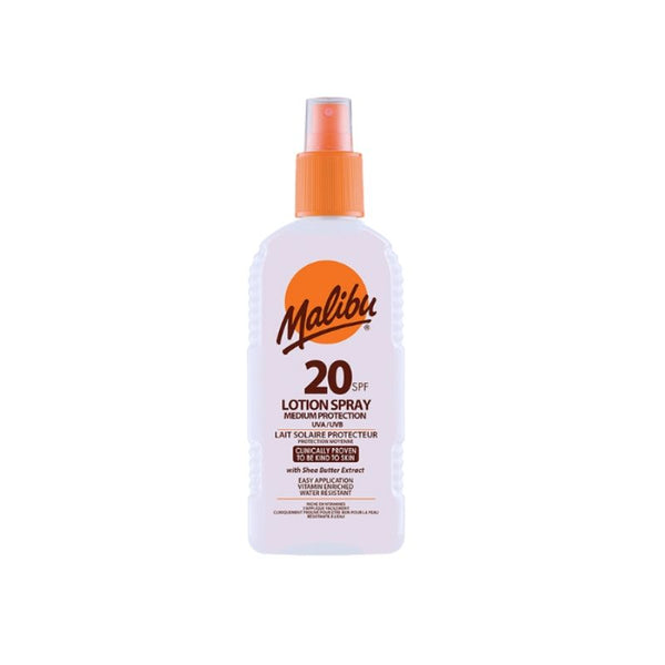 Loción corporal protectora Spray MALIBU SPF 20 - 200 ml